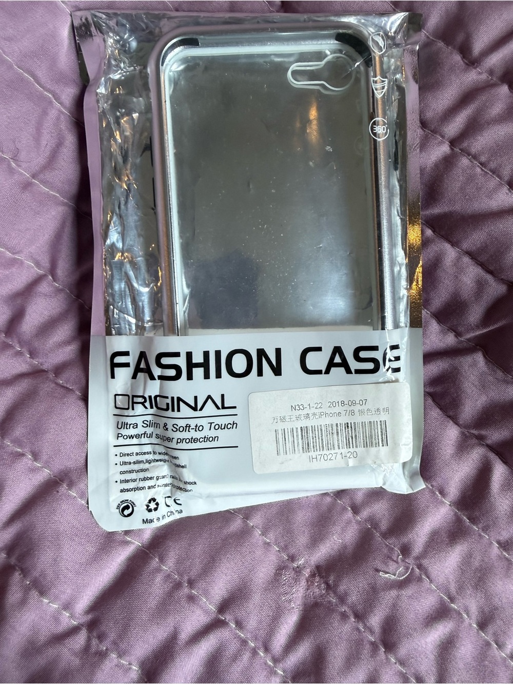 SHEIN Clear Back with Black Bumper Phone Case